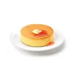 ふんわりスフレパンケーキ 国産白桃ソース添え