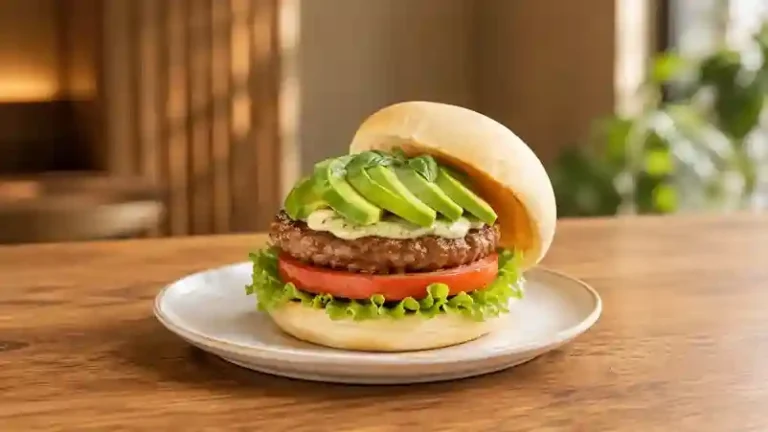 アボカドバジルバーガー（米粉バンズ使用）の特集画像