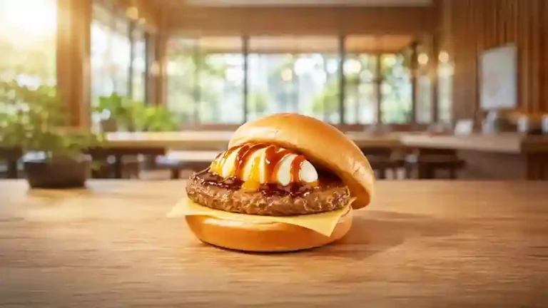 朝食のとろとろチーズバーガー照り焼きソースの特集画像
