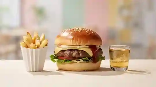 ワイワイモスチーズバーガーセット